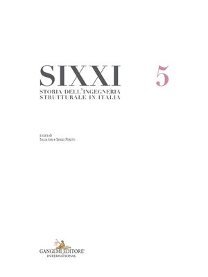 cover image of Storia dell'ingegneria strutturale in Italia--SIXXI 5